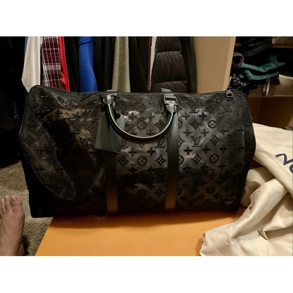 Louis Vuitton Black Monogram Travel Bag